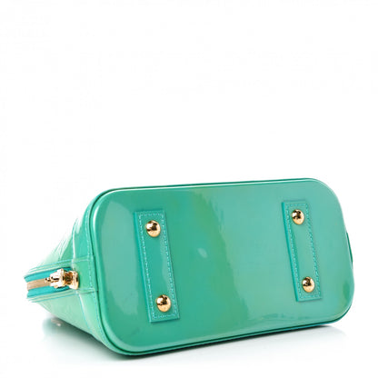 Louis Vuitton Vernis Alma BB Blue Lagon 4 of 10