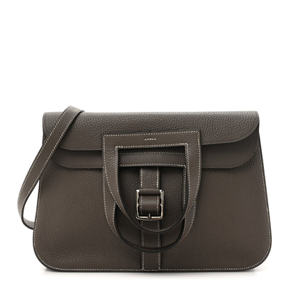 Hermes Taurillon Clemence Halzan 31 Etoupe 1 of 12
