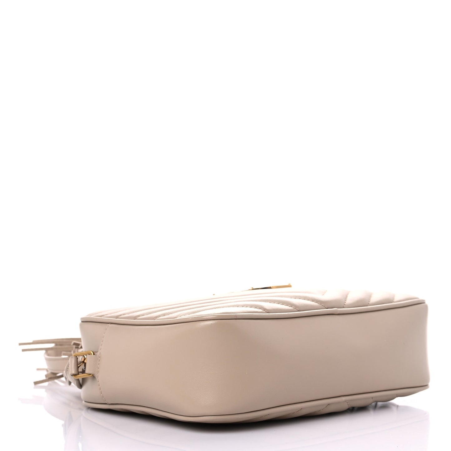 Calfskin Matelasse Monogram Lou Camera Bag Dark Beige
