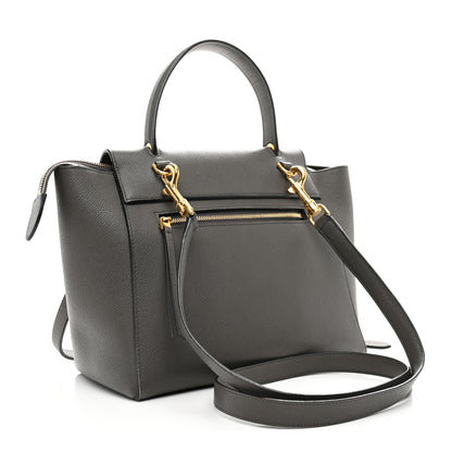 Celine Grained Calfskin Micro Belt Bag Grey 3 of 11