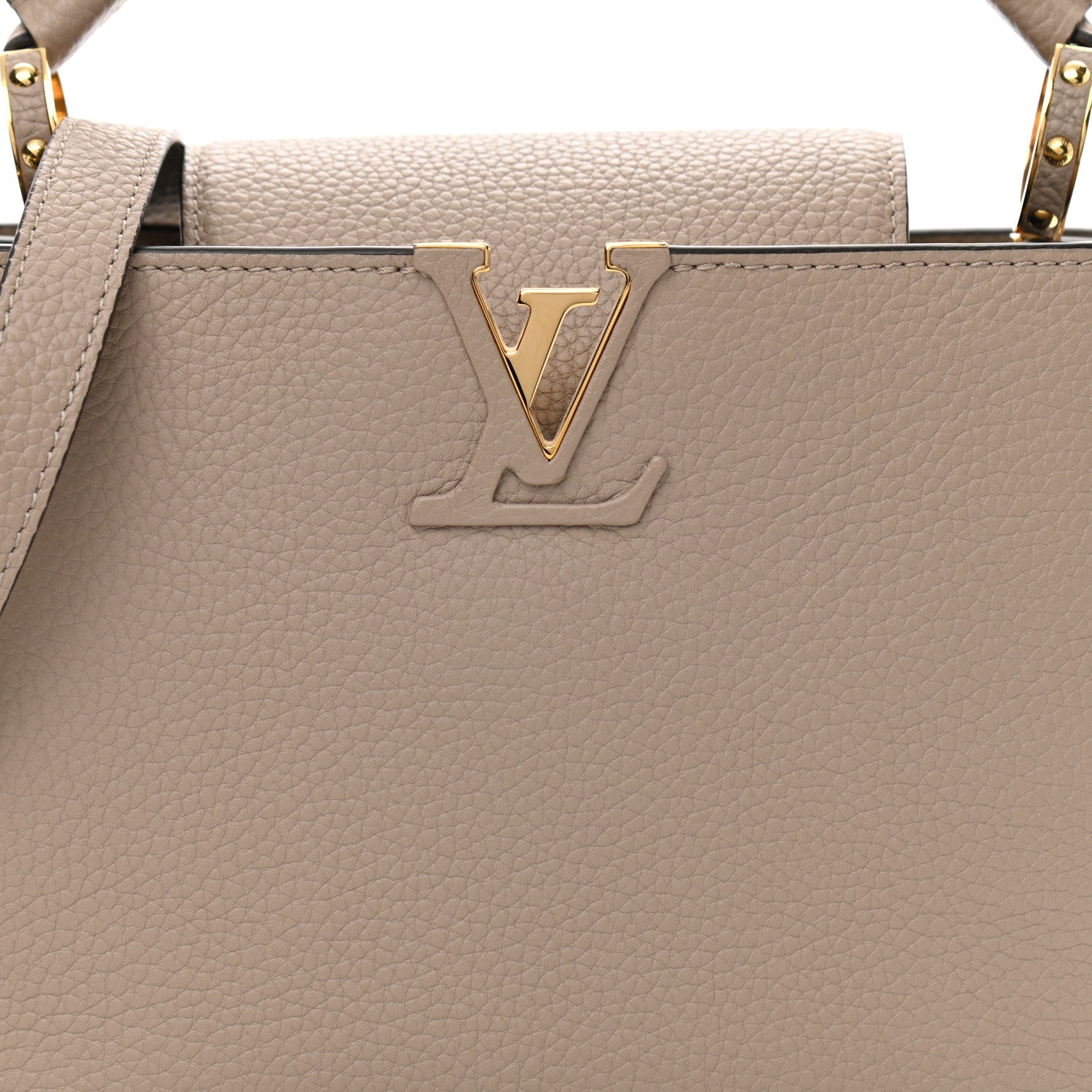 Louis Vuitton Taurillon Capucines BB Galet 7 of 9