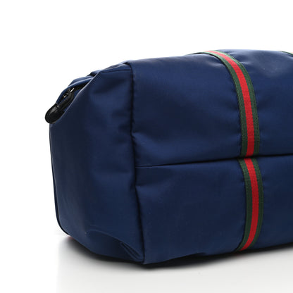 Gucci Technical Canvas Web Duffle Bag Blue 9 of 11