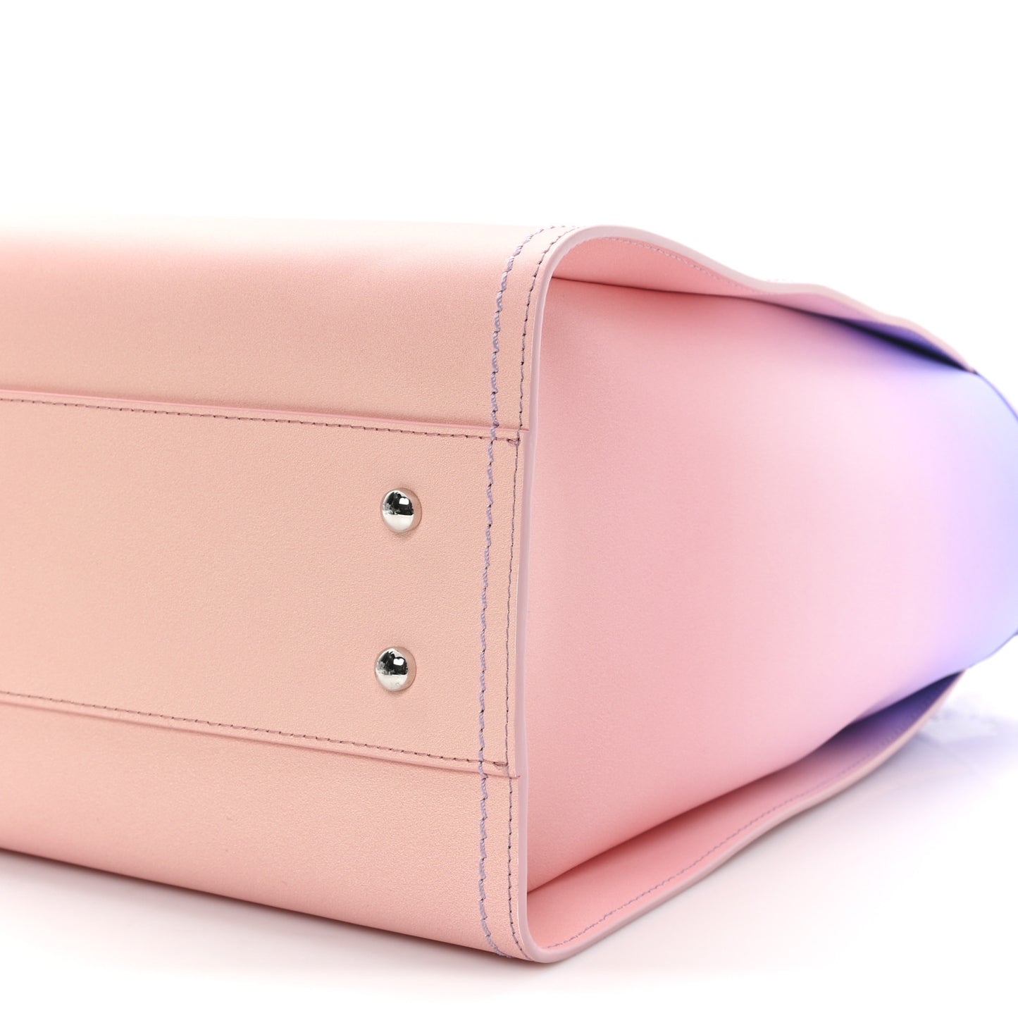 Shaded Calfskin Small Deauville Tote Light Purple Pink Coral