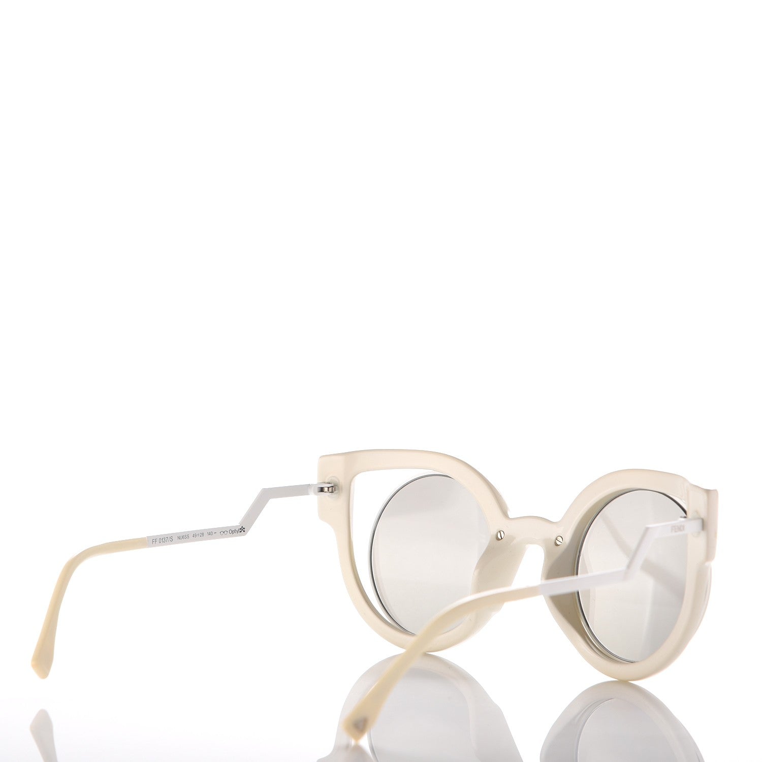 Fendi Paradeyes Sunglasses FF 0137/S White Gold 4 of 8