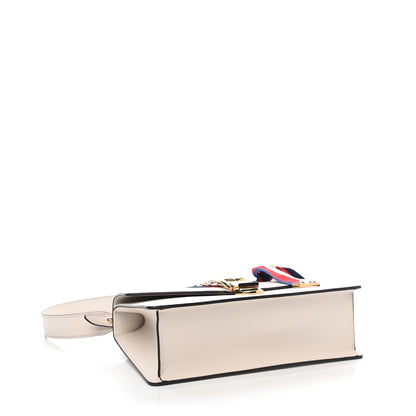 Gucci Calfskin Small Sylvie Shoulder Bag Off White 3 of 9