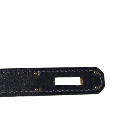 Hermes Box Kelly Retourne 32 Bleu Marine 7 of 9