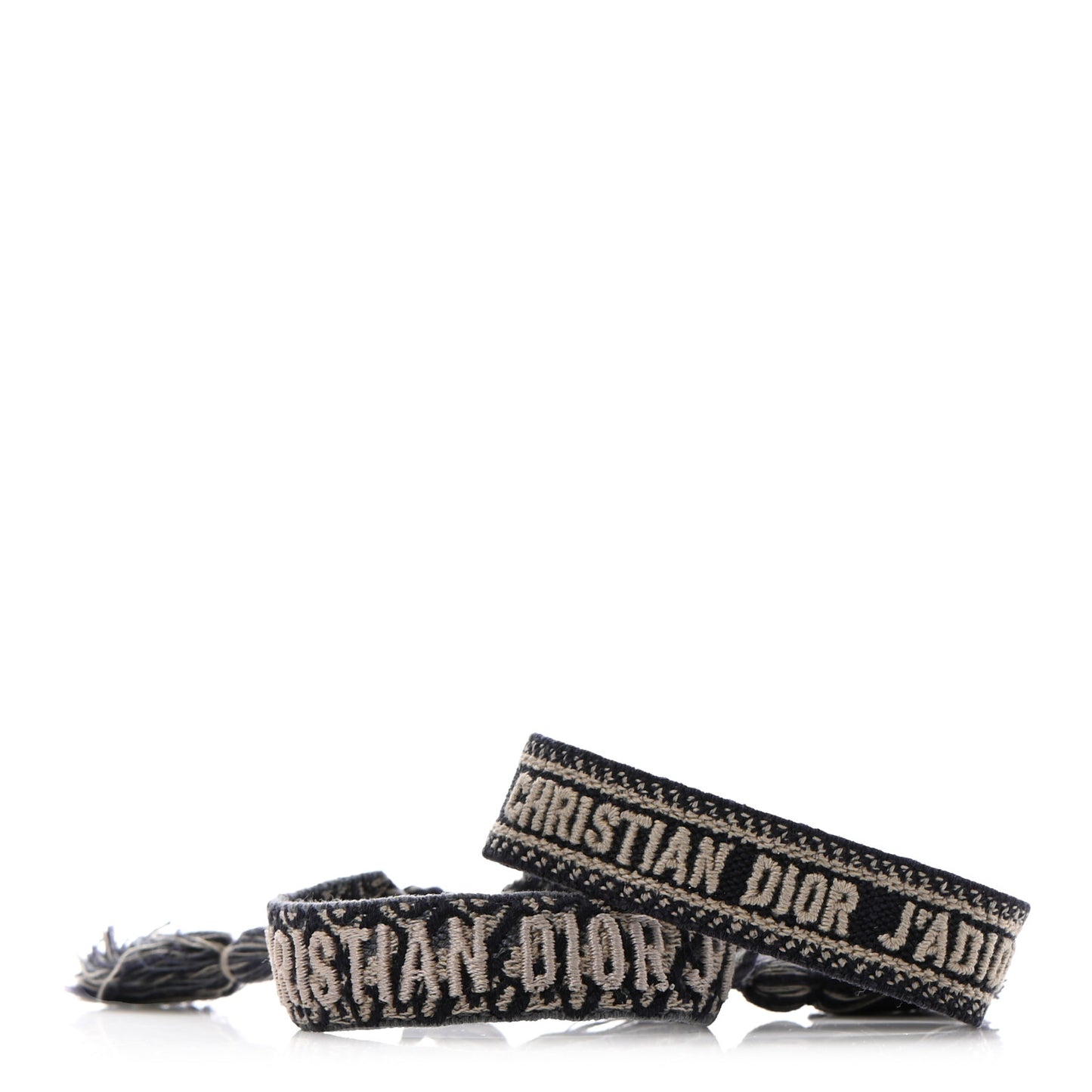 Woven Cotton J'Adior Friendship Bracelet Set Navy