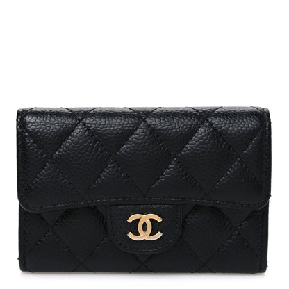 Chanel Caviar Quilted Flap Card Holder Black 1 of 8