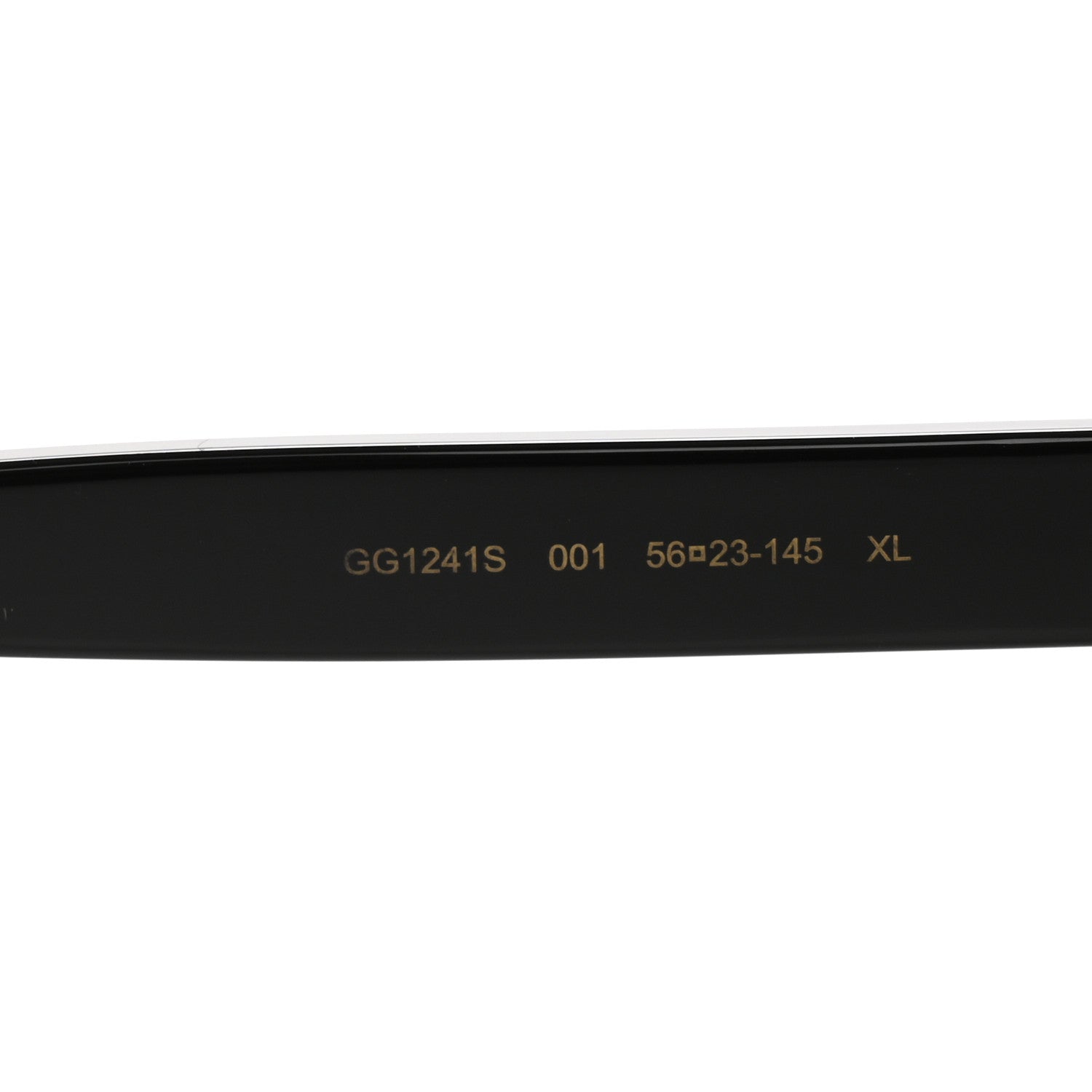 Gucci Acetate Round Frame Sunglasses GG1241S Black White 5 of 8