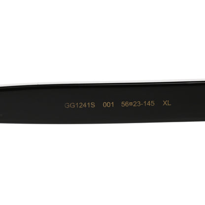Gucci Acetate Round Frame Sunglasses GG1241S Black White 5 of 8