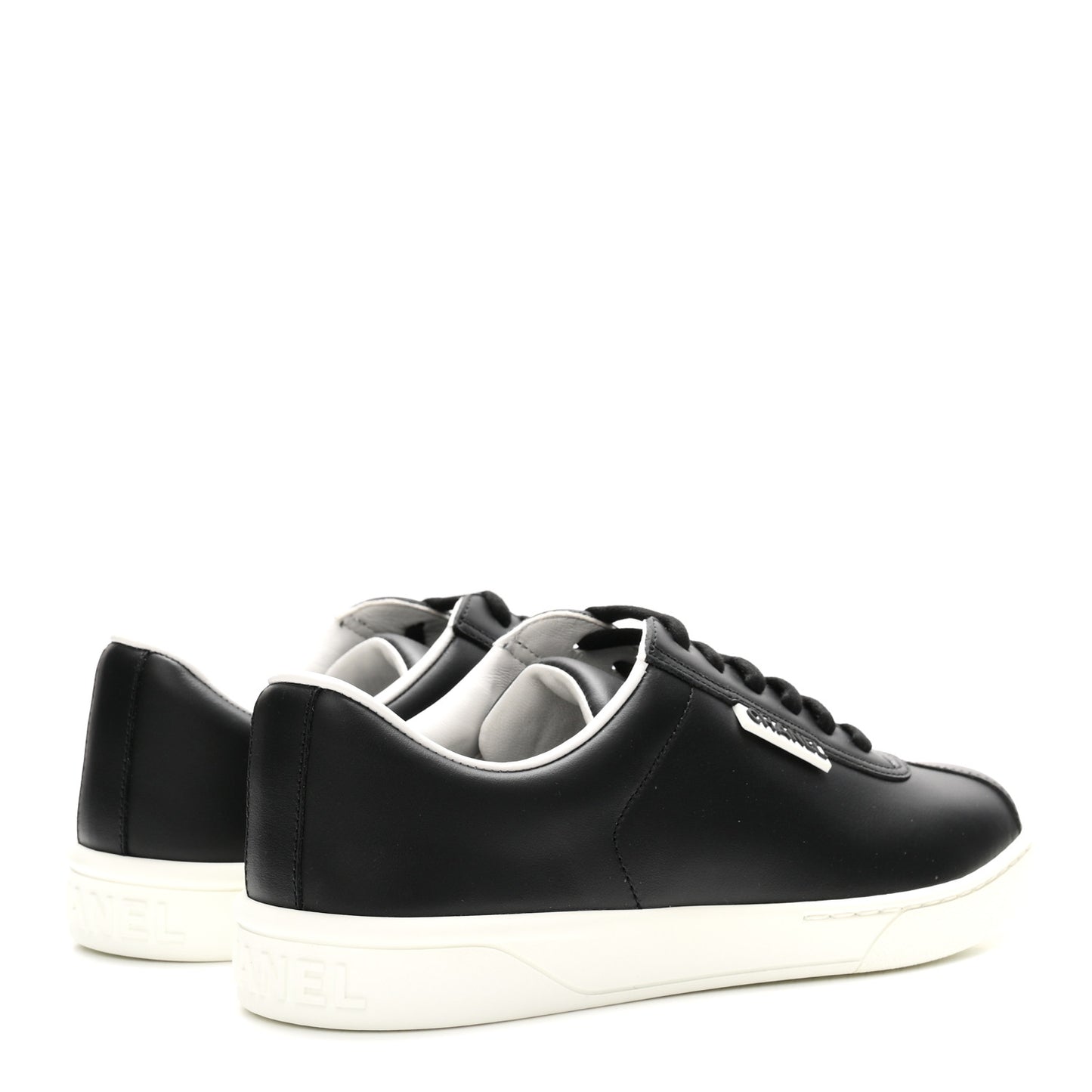 Calfskin CC Womens Sneakers 38 Black