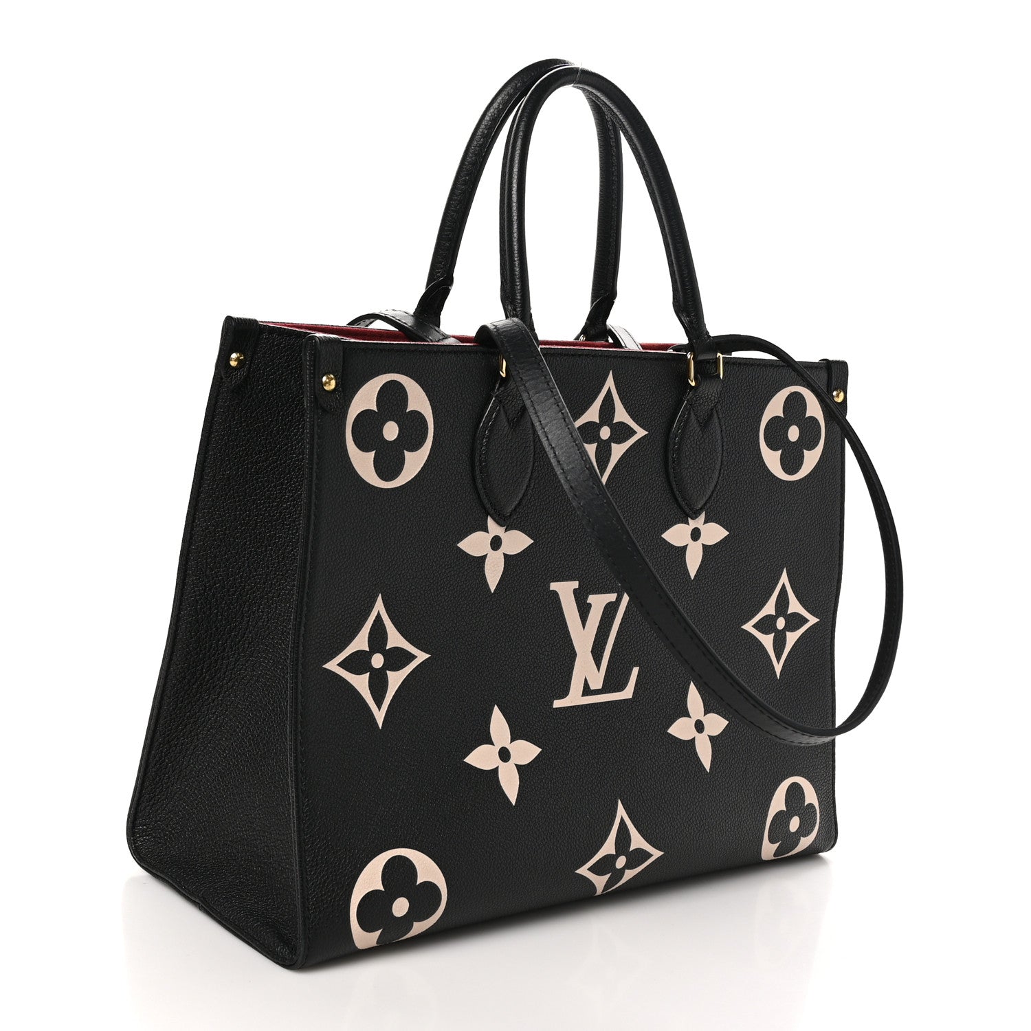 Louis Vuitton Empreinte Monogram Giant Onthego MM Black Beige 3 of 9