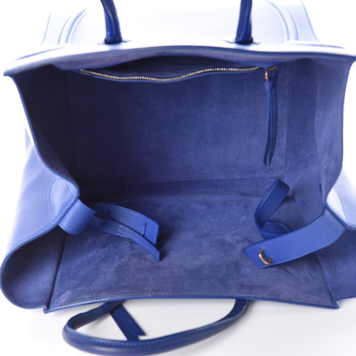 Celine Supple Calfskin Medium Phantom Luggage Indigo 5 of 17