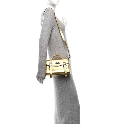Mulberry Metallic Heavy Grain Mini Alexa Gold 2 of 9