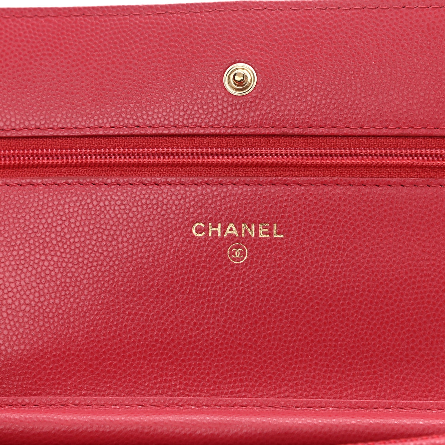 Chanel Caviar Quilted Wallet On Chain WOC Dark Pink 6 of 12