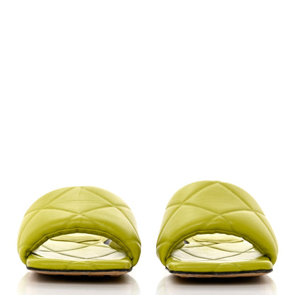 Bottega Veneta Nappa Quilted Rubber Lido Flat Sandals 36 Kiwi 2 of 8