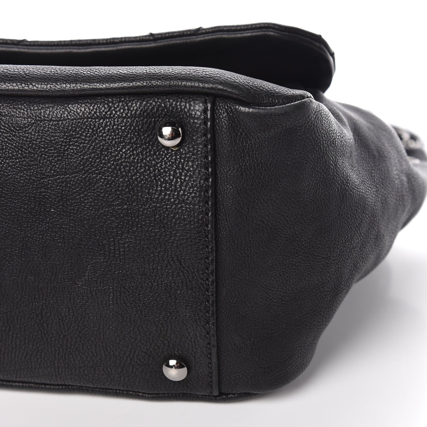 Chanel Calfskin Diamond Stitch Accordion Flap Black 11 of 11
