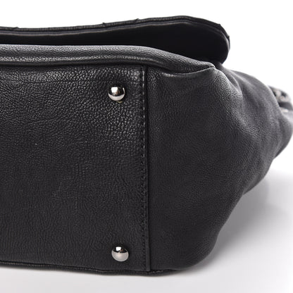 Chanel Calfskin Diamond Stitch Accordion Flap Black 11 of 11