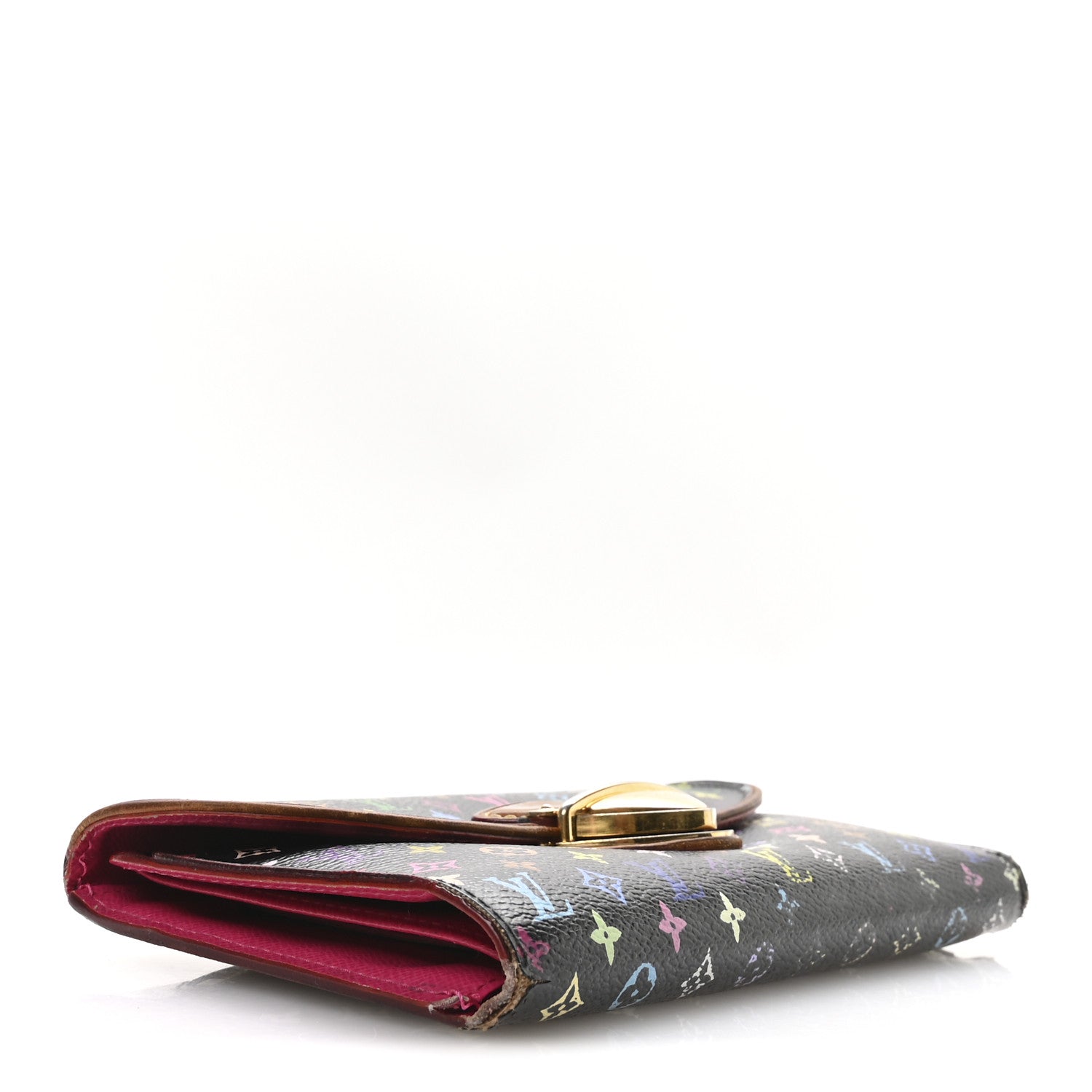 Louis Vuitton Monogram Multicolor Eugenie Wallet Black Grenade 4 of 10