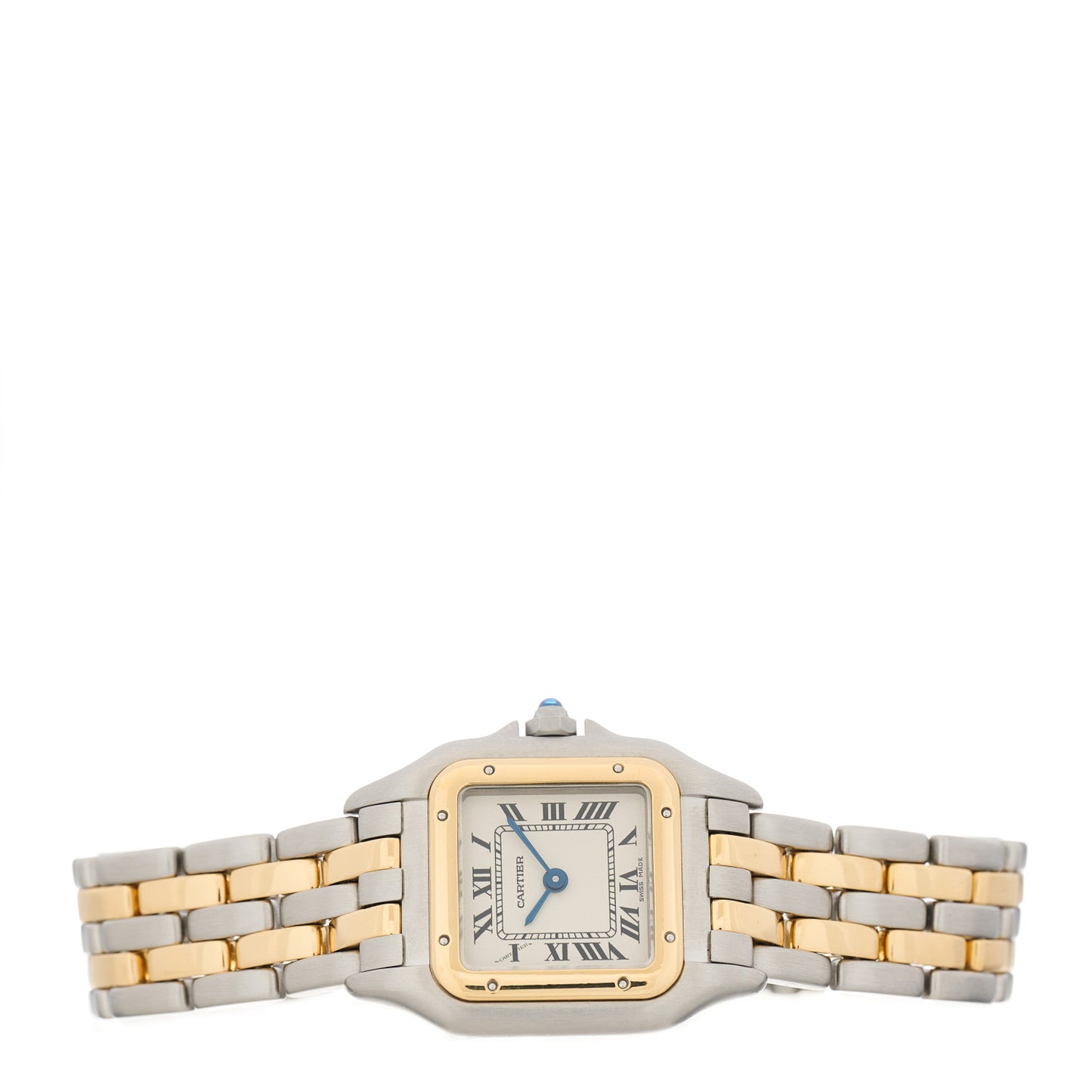 Stainless Steel 18K Yellow Gold 22mm Panthere Quartz Watch