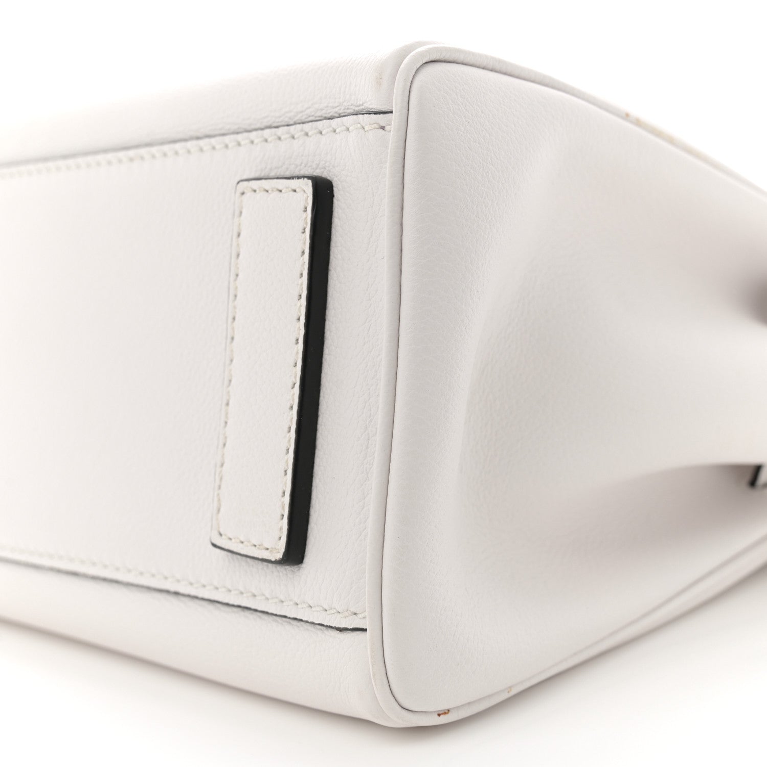 Versace Calfskin Medium La Medusa Top Handle Handbag Optical White 9 of 11