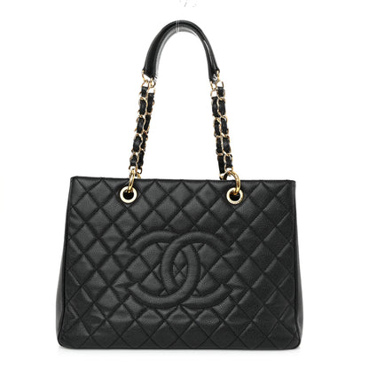 Chanel Caviar Quilted Grand Shopping Tote GST Black 1 of 11