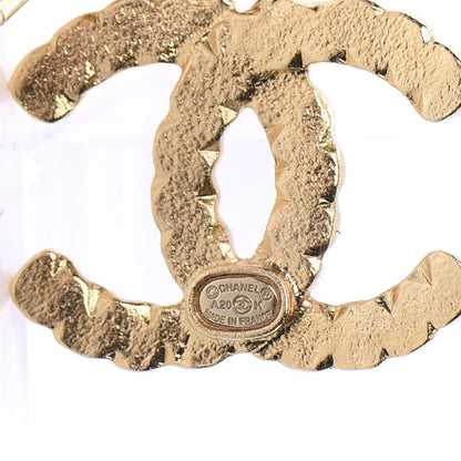 Chanel Crystal CC Drop Earrings Gold Multicolor 4 of 5