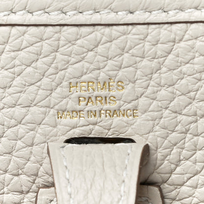 Hermes Taurillon Clemence Amazone Evelyne TPM Craie White 6 of 10
