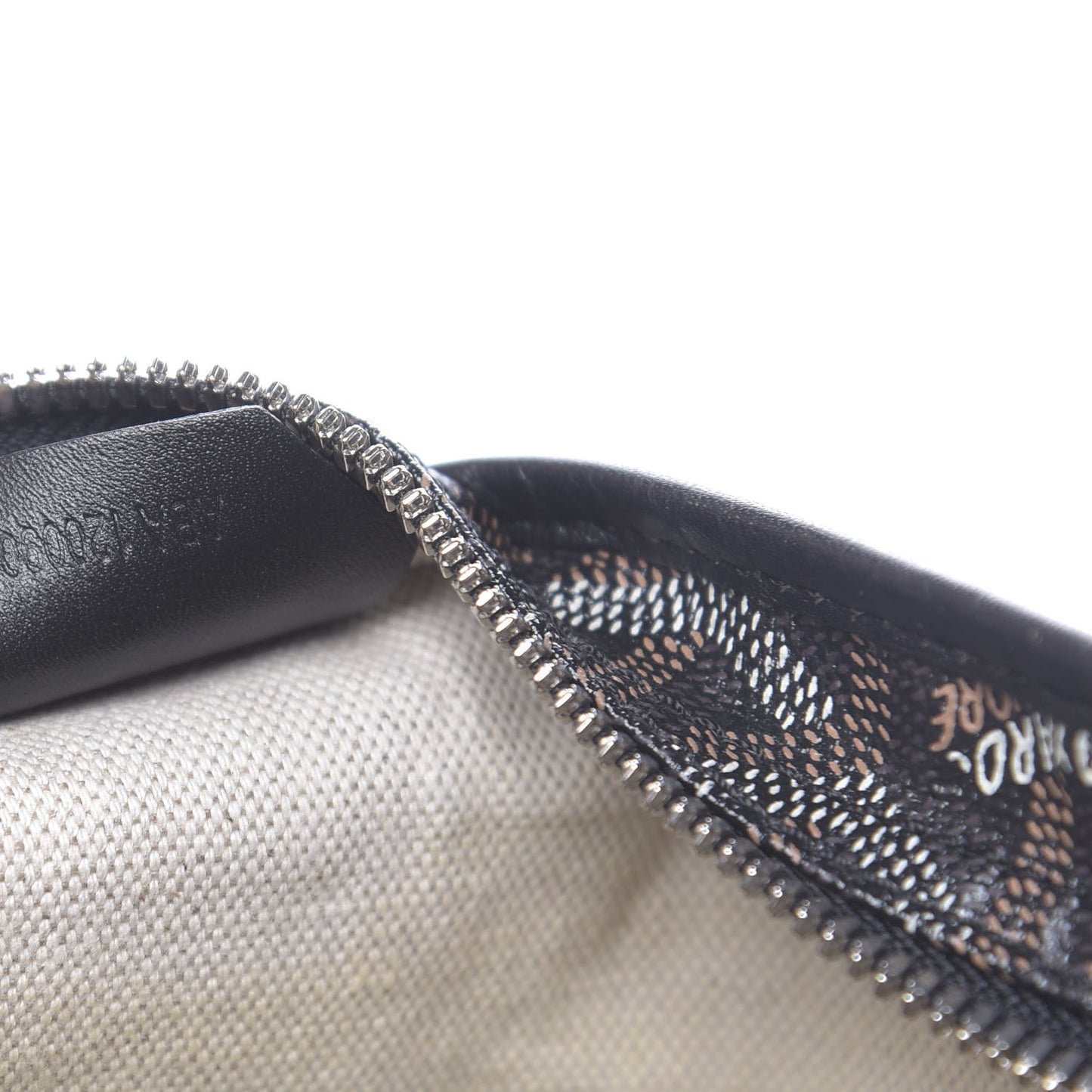 Goyardine Fidji Zip Hobo Black