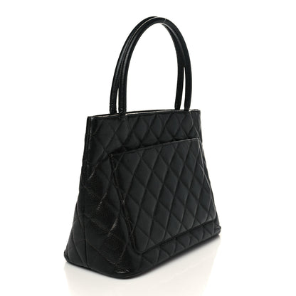Chanel Caviar Quilted Medallion Tote Black 3 of 10