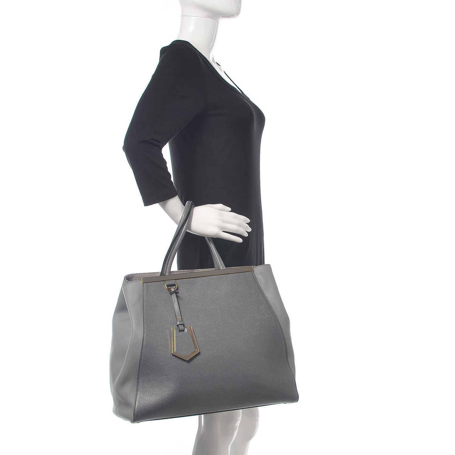 Vitello Elite Large 2Jours Tote Grigio Grigio Chiaro