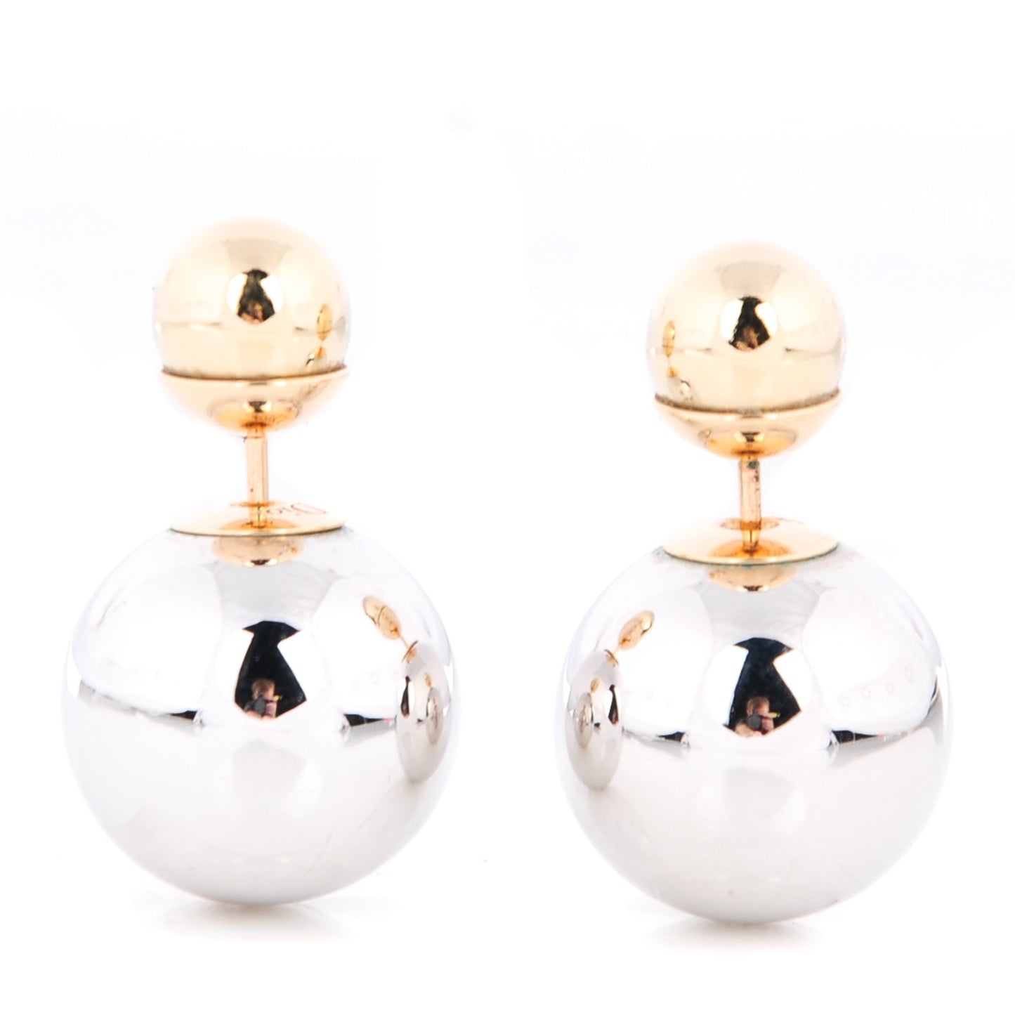Mise En Dior Tribal Earrings Silver Gold