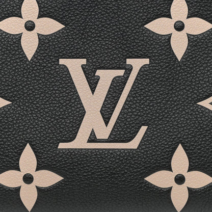 Louis Vuitton Empreinte Monogram Giant Double Zip Pochette Black Cream 8 of 9