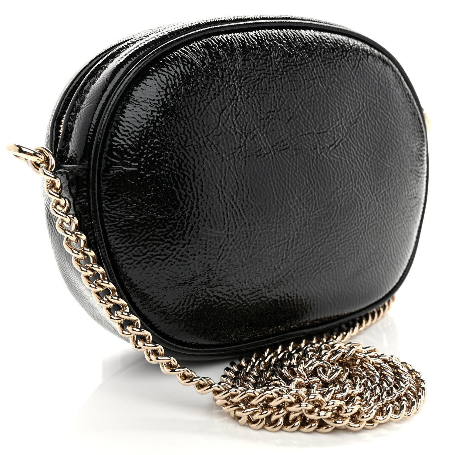 Gucci Patent Mini Soho Chain Bag Black 3 of 10