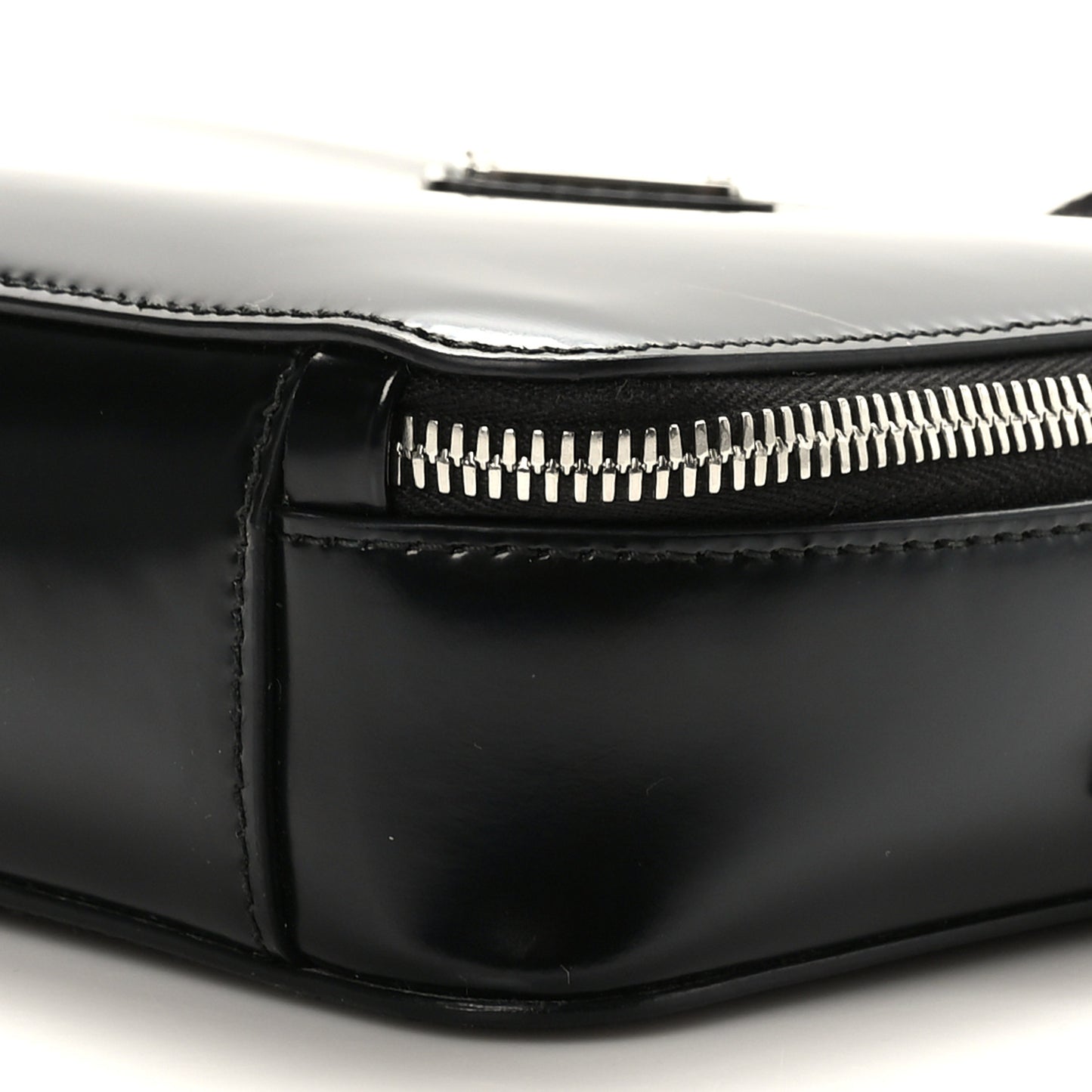 Saffiano Travel Small Brique Crossbody Bag Black