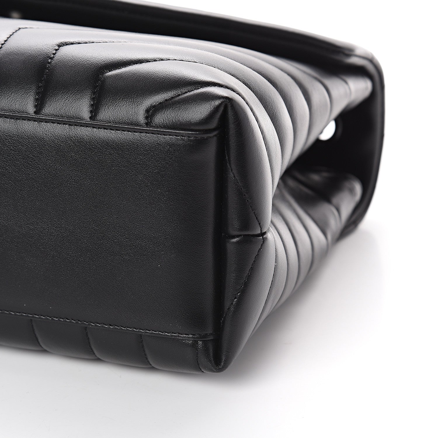 Saint Laurent Calfskin Y Quilted Monogram Medium Loulou Chain Satchel Black 8 of 8