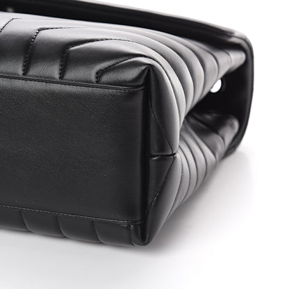 Saint Laurent Calfskin Y Quilted Monogram Medium Loulou Chain Satchel Black 8 of 8