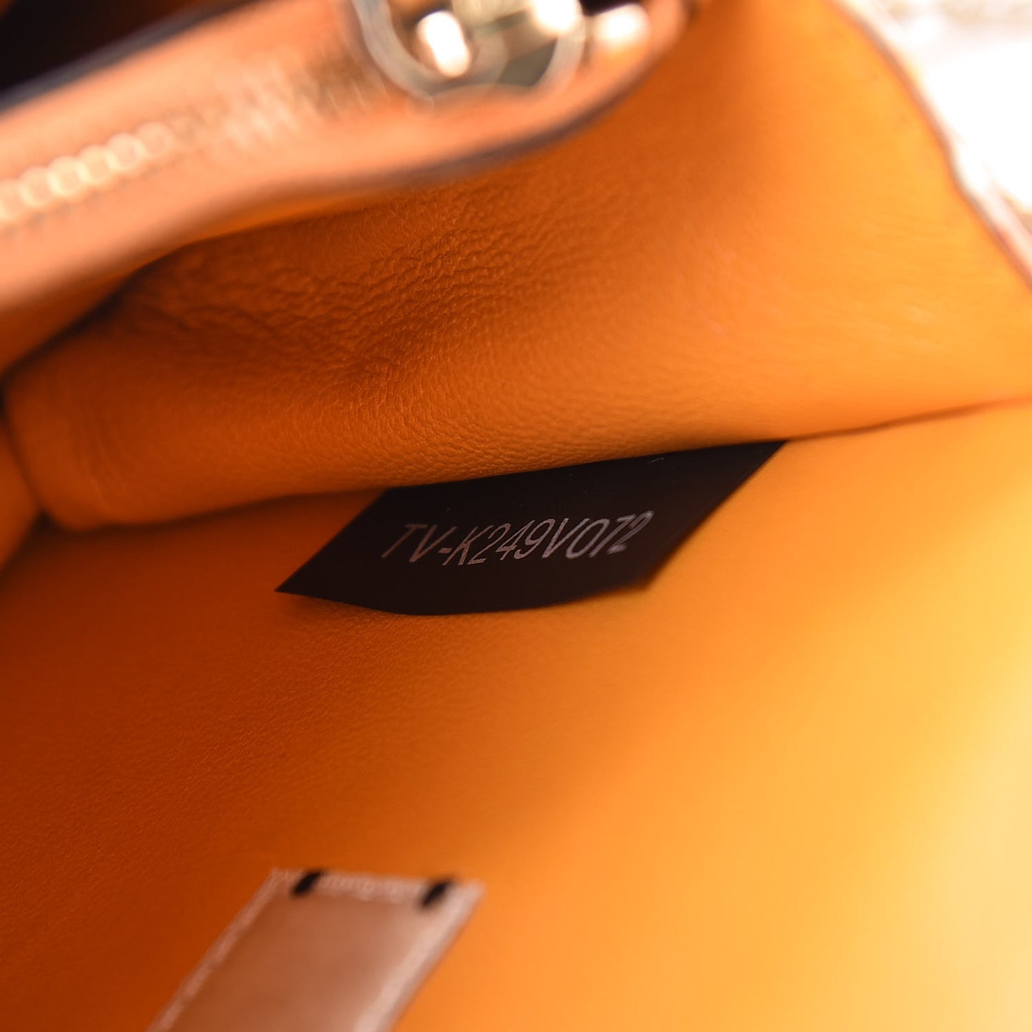 Vitello Native Couture 1975 Rockstud Wallet on Chain Mandarin Sorbet