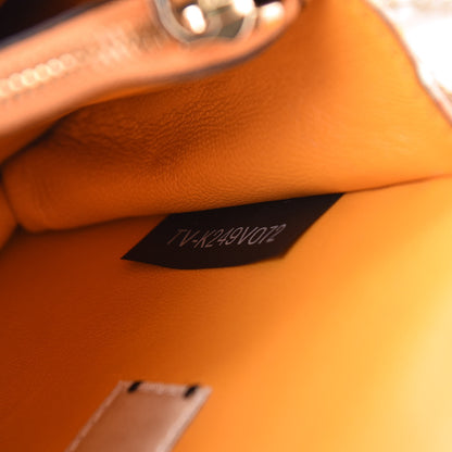 Valentino Garavani Vitello Native Couture 1975 Rockstud Wallet on Chain Mandarin Sorbet 8 of 11