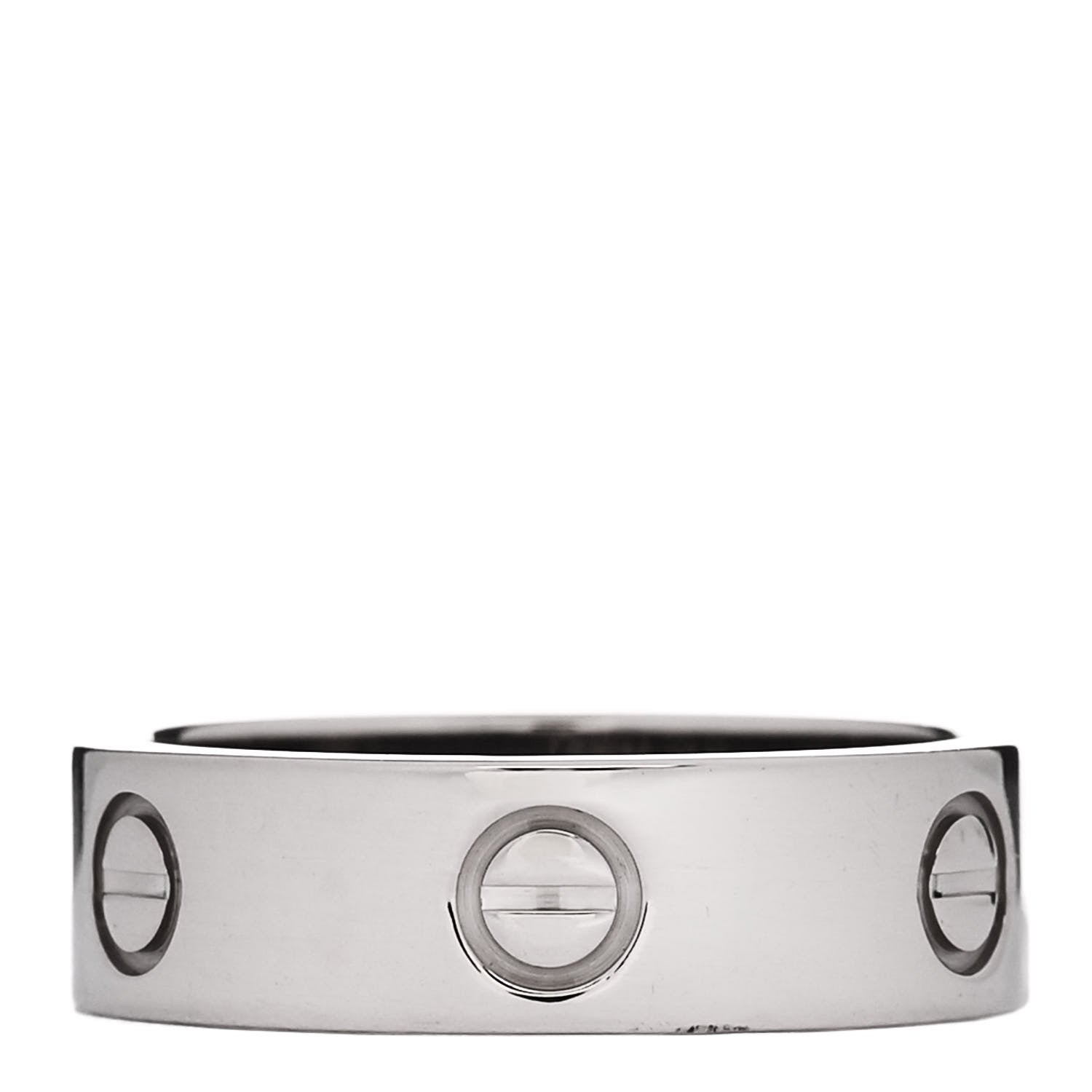 Cartier 18K White Gold 5.5mm LOVE Ring 57 8 3 of 4