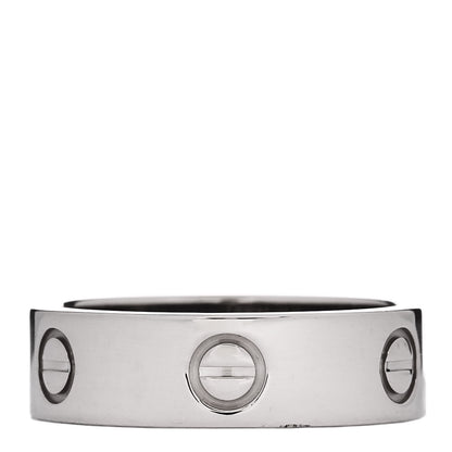 Cartier 18K White Gold 5.5mm LOVE Ring 57 8 3 of 4