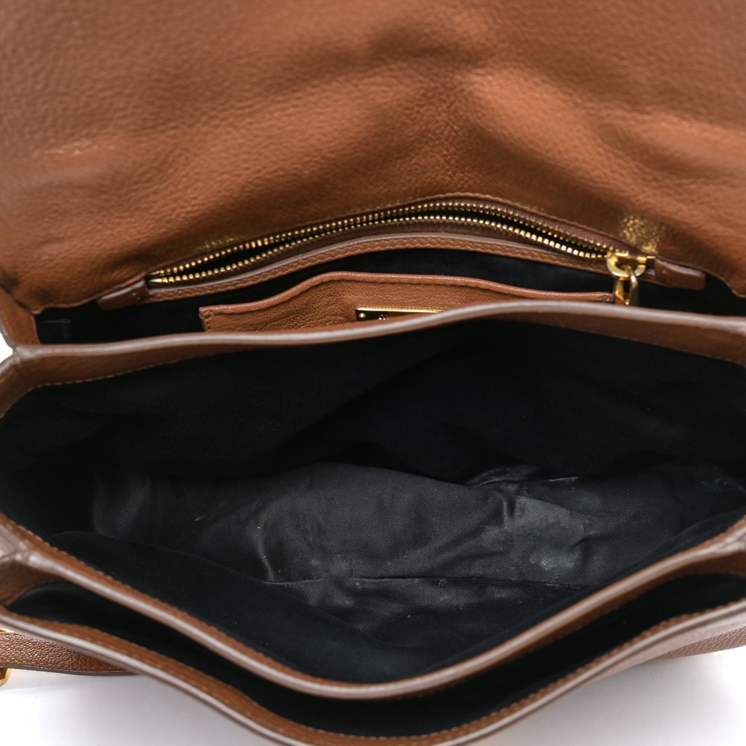 Miu Miu Vitello Phenix Madras Shoulder Bag Cuoio 6 of 17