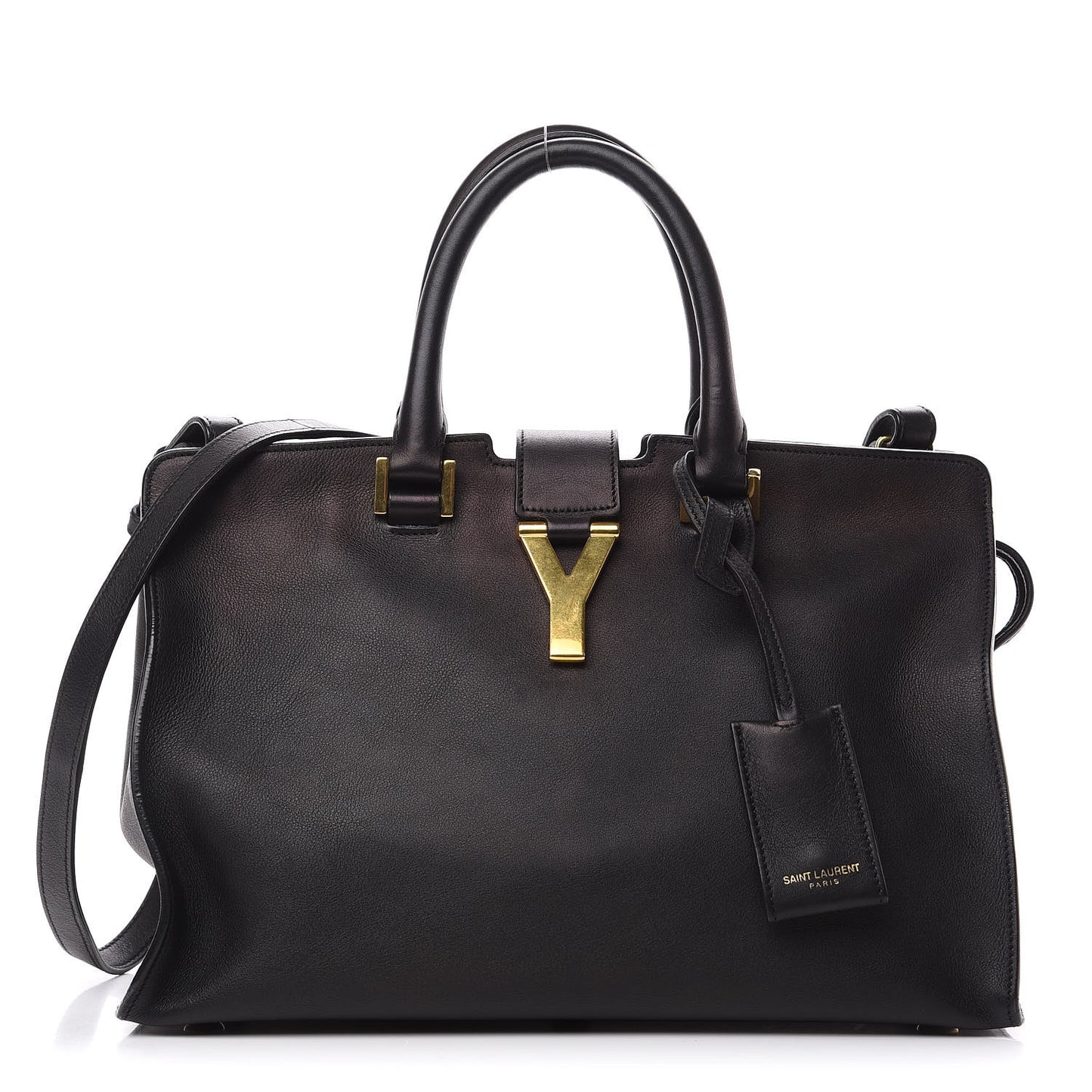 Calfskin Small Classic Y Cabas Black