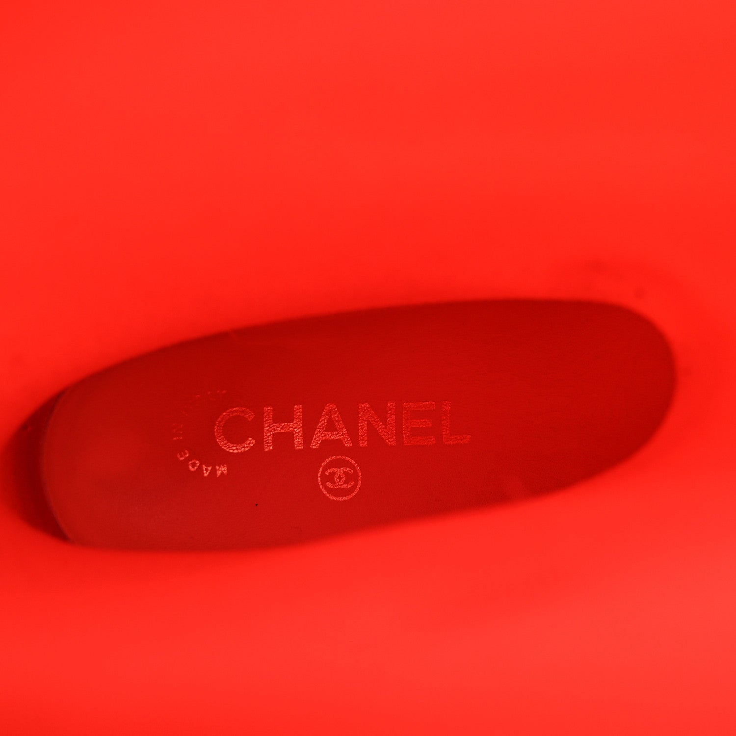 Chanel Rubber Camellia Rain Boots 37 Red 7 of 13