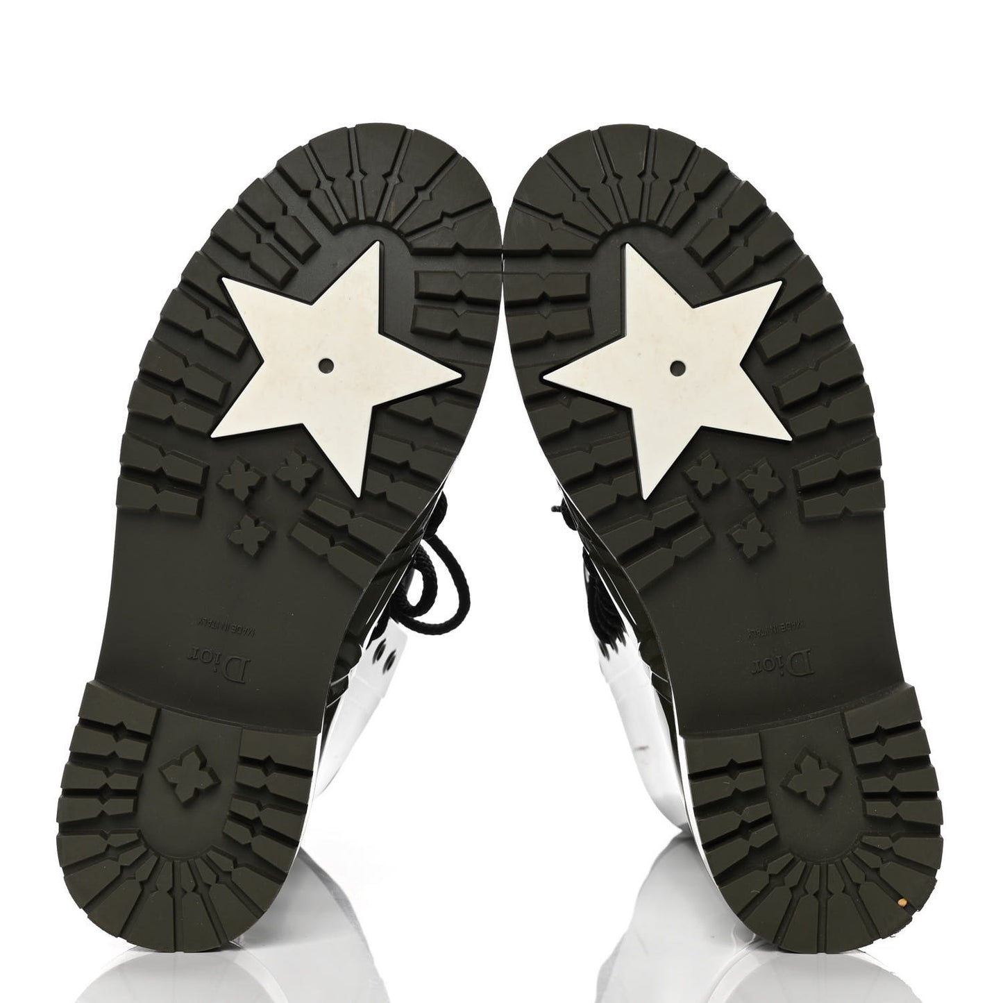 Shiny Rubber Diorcamp Low Boots 38 Military
