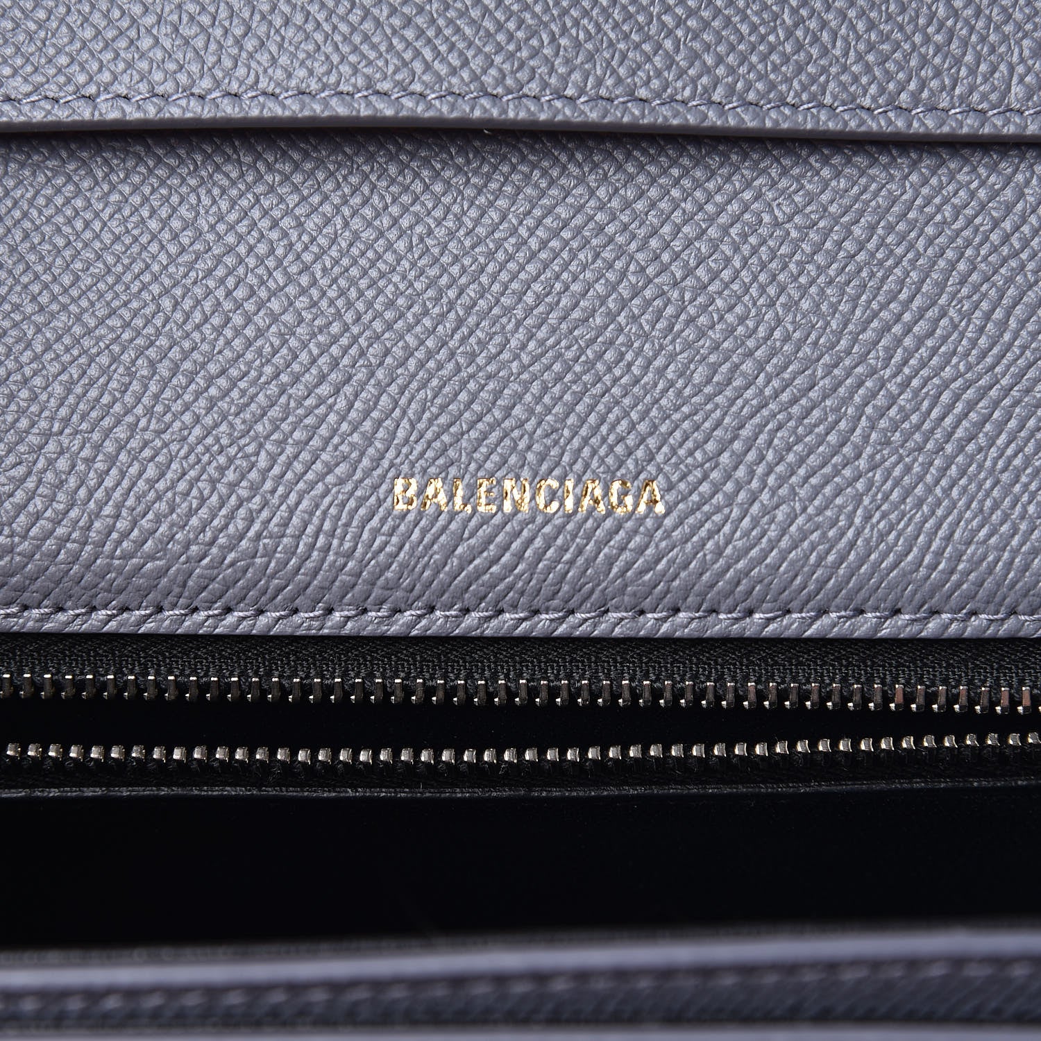 Balenciaga Grained Calfskin Logo S Ville Day Bag Gris Perle Fonce White 6 of 8