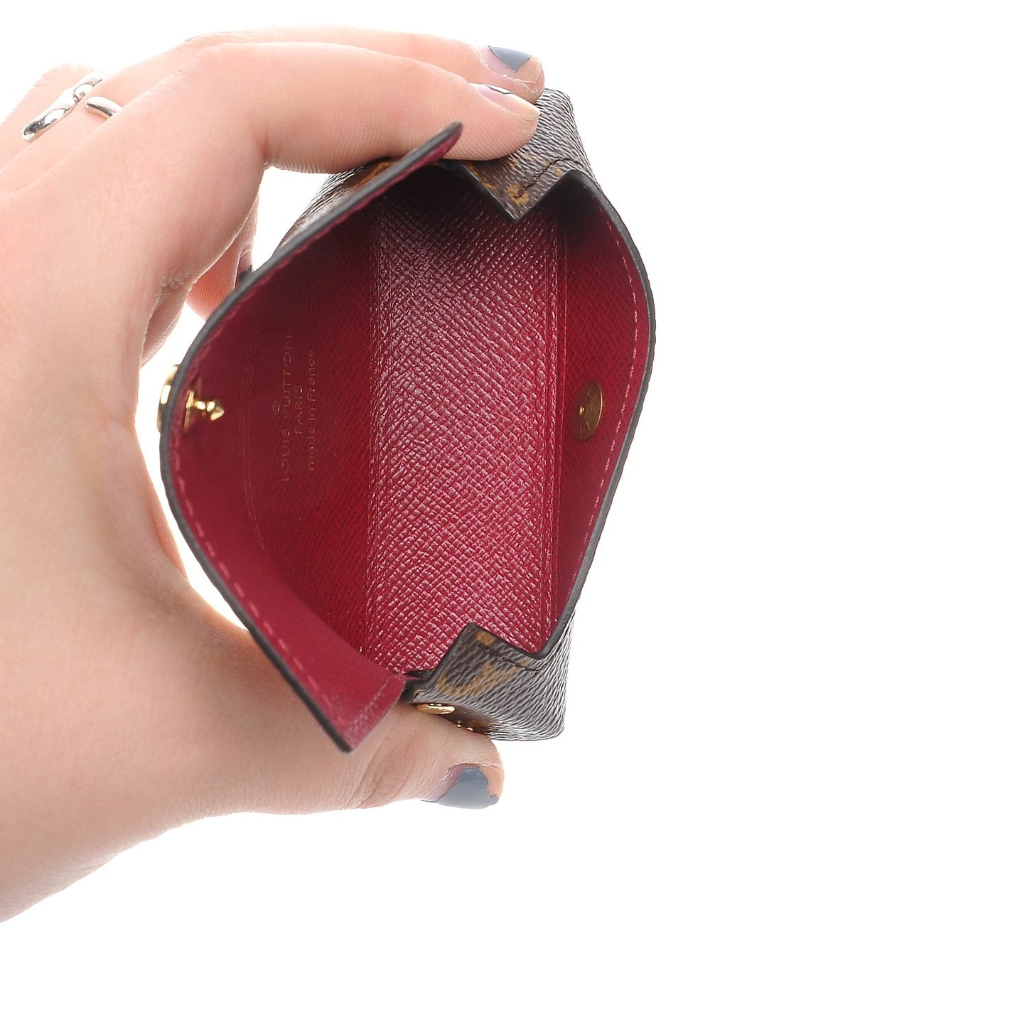 Monogram Lipstick Case Fuchsia