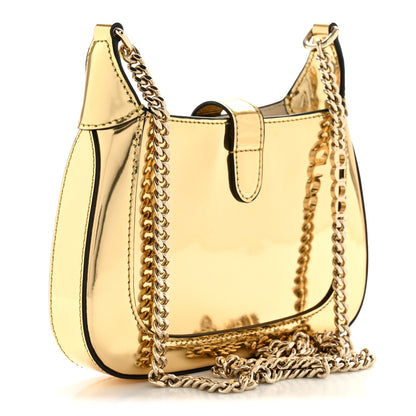 Gucci Lux Mirrored Calfskin Mini Jackie Notte Bag Gold 3 of 12