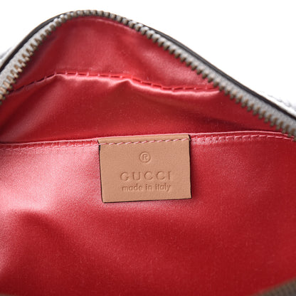 Gucci Metallic Calfskin Matelasse Studded Small Pearly GG Marmont Chain Shoulder Bag Silver 6 of 11