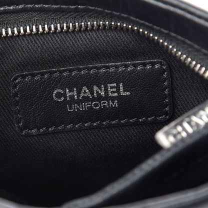 Chanel Aged Calfskin Quilted Crossbody Bag Black 7 of 13